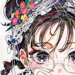 This is a pixiv picture whose title is FLOWER CAKE.