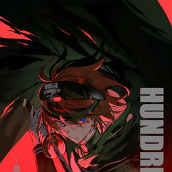 This is a pixiv picture whose title is HUNDRED LINE -最終防衛学園-.