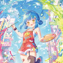This is a pixiv picture whose title is 【お仕事】餅付ぬるぽさん生誕記念グッズ用イラスト.