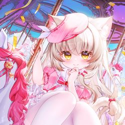 This is a pixiv picture whose title is 逍遥猫猫.