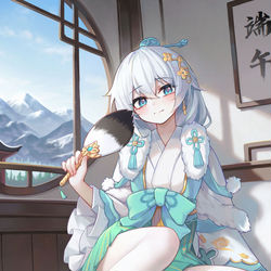 This is a pixiv picture whose title is 观星.