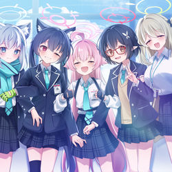This is a pixiv picture whose title is アビドス！.