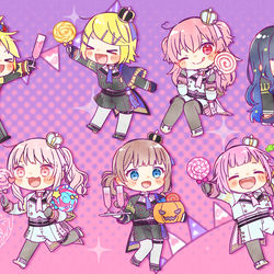 This is a pixiv picture whose title is だいぶ早めのハロウィンパーティー.