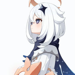 This is a pixiv picture whose title is パイモン！.
