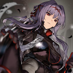 This is a pixiv picture whose title is 黒紅蓮さん.