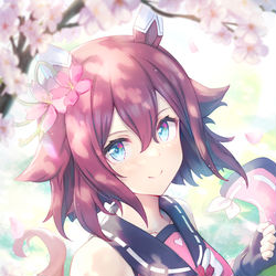 This is a pixiv picture whose title is サクラチヨノオー.
