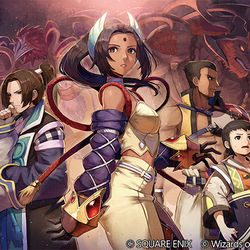 This is a pixiv picture whose title is 【お仕事】MTG×FF「祈り子の間での捕縛」.