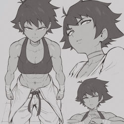 This is a pixiv picture whose title is Makoto- Street Fighter.