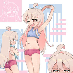 This is a pixiv picture whose title is work out.