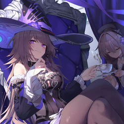 This is a pixiv picture whose title is 【崩壊スターレイル】マダム・ヘルタ.