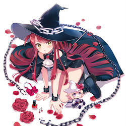 This is a pixiv picture whose title is 魔女は満月に咲く４巻.