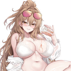 This is a pixiv picture whose title is 라이온 수영복.