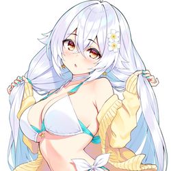 This is a pixiv picture whose title is 水着ラプアさん.