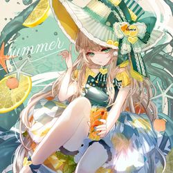 This is a pixiv picture whose title is 夏のレモンティー🍋.