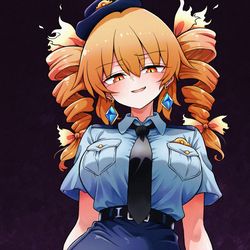 This is a pixiv picture whose title is ポリス女苑.