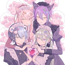 This is a pixiv picture whose title is ケモミミメイド.