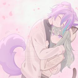 This is a pixiv picture whose title is るいいぬとねねねこ.