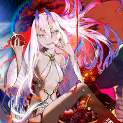 This is a pixiv picture whose title is 禁忌の魔神.