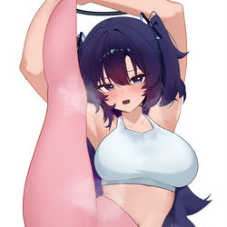 This is a pixiv picture whose title is I字バランス.