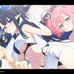 This is a pixiv picture whose title is レースクィーン 七神リン.