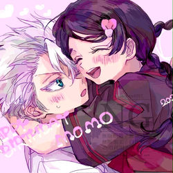 This is a pixiv picture whose title is 【日雛】HAPPY BIRTHDAY MOMO.