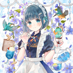 This is a pixiv picture whose title is カワセミ×メイド.