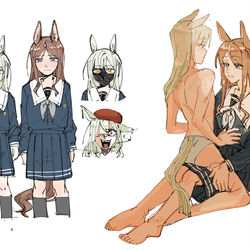 This is a pixiv picture whose title is 月之森马娘.