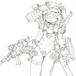 This is a pixiv picture whose title is RX-78-2少女.