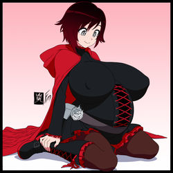 This is a pixiv picture whose title is Ruby Rose (RWBY).