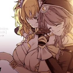 This is a pixiv picture whose title is Aglaea x Cipher.