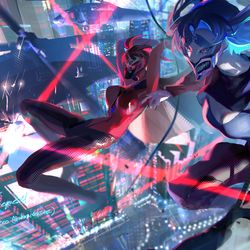This is a pixiv picture whose title is DIVE.