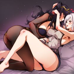 This is a pixiv picture whose title is Tharja x Robin (FE).