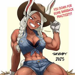 This is a pixiv picture whose title is Cowgirl Mirko.