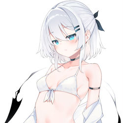 This is a pixiv picture whose title is 白ビキニいちる.