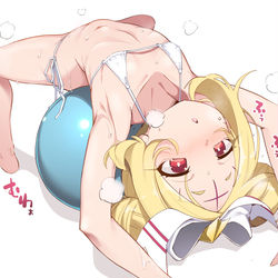 This is a pixiv picture whose title is バランスボールとネロアリス.