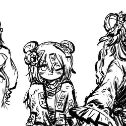 This is a pixiv picture whose title is 낙서랑 안올린것들.