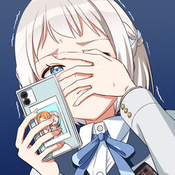 This is a pixiv picture whose title is Switch2の抽選結果を確認するリーリヤ.