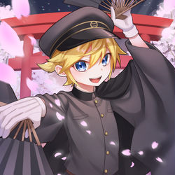 This is a pixiv picture whose title is 扇舞.