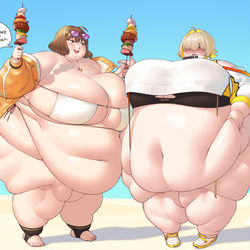 This is a pixiv picture whose title is Gacha Some BBQ.