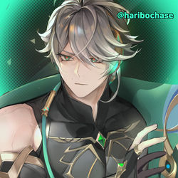 This is a pixiv picture whose title is Alhaitham.