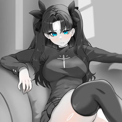 This is a pixiv picture whose title is 遠坂凛.