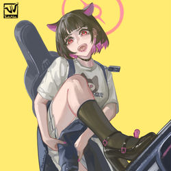 This is a pixiv picture whose title is Bad cat！.