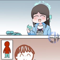 This is a pixiv picture whose title is 민초맛 2 Mint-choco Flavor #2.