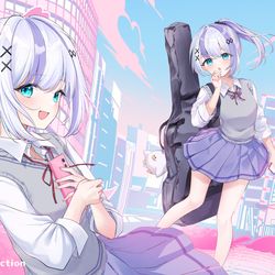 This is a pixiv picture whose title is work.