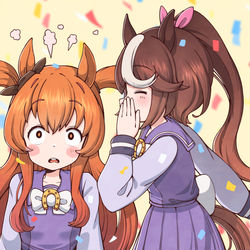 This is a pixiv picture whose title is 秘密の話.
