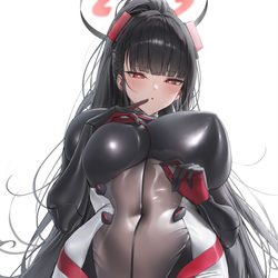 This is a pixiv picture whose title is 調月リオ(ボディスーツver.).