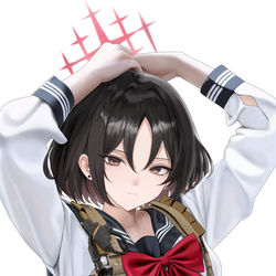 This is a pixiv picture whose title is ミサキ😐.