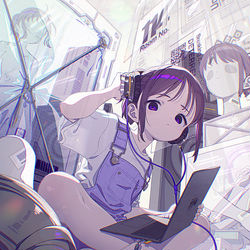 This is a pixiv picture whose title is 自己投影 -self projection-.