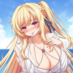 This is a pixiv picture whose title is 水着ミリィ.