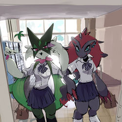 This is a pixiv picture whose title is JK.